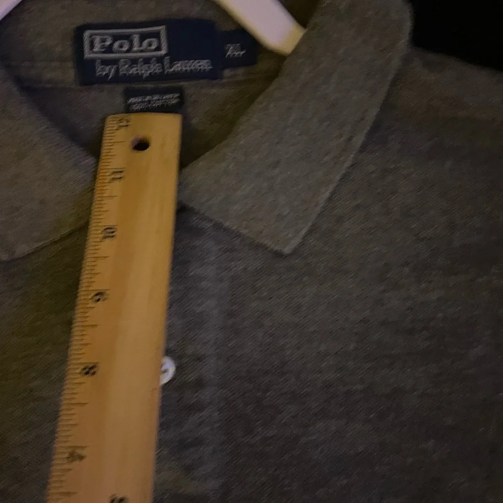 Ralph‎ Lauren Long Sleeve Gray Polo Embroidered Pony Shirt Men’s Size XL